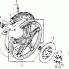 CM400A Переднее колесо