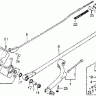 CR250R Gearshift pedal @ brake pedal @ kick starter arm 81