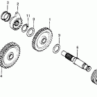 CR250R Kick starter spindle 81