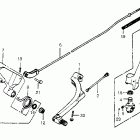 CR450R Shift pedal @ kick starter arm @ brake pedal 81