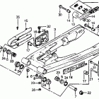 CR125R Swingarm @ drive chain 81