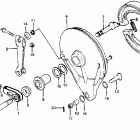 CR125R Rear brake panel 81