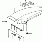 CR125R Rear fender 81