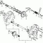 XR500R Gearshift pedal @ kick starter arm @ brake pedal