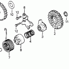 CR80R Kick starter spindle 80-81