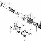 CR125R Kick starter spindle 81