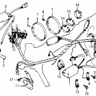 CM400A Wire harness @ ignition coil @ c.d.i. unit