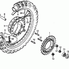 CR80R Rear wheel 80-81