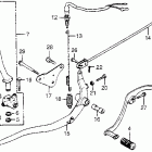 CM400C Cm400c / t pedals - change & brake  @ kick starter arm