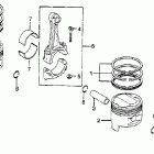 CM400E Поршни и шатуны