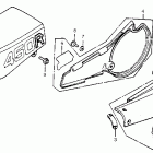 CR450R Seat @ side cover 81