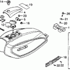 CM400E Топливный бак