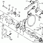 CM400A Cm400a gearshift drum @ gearshift arm