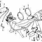 CB400T Wire harness @ ignition coil @ c.d.i. unit