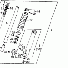 XR250 Передняя вилка