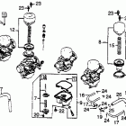 CBX Carburetor comp. parts 80