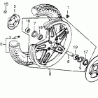 CB750C Front wheel 80