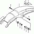 CR250R Заднее крыло