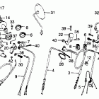 XL500S Control levers @ switch  @ cables