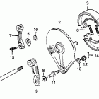 XL500S Xl500s rear brake panel 79-81
