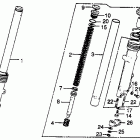 CB750K Cb750k / l front fork 79-80