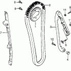 XR500 Цепь ГРМ и натяжитель
