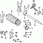 CR125R Вилка переключения передач