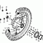 CR250R Заднее колесо