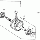 XR500 Коленвал и поршни