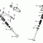 XR500 Распредвал и клапана