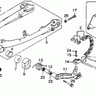 XR250 Swingarm @ drive chain