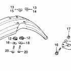XR250 Steering stem @ front fender