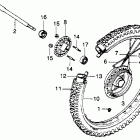 XL250S Front wheel 78-81