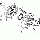 XL500S Xl500s front brake panel 79-81