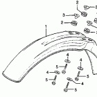 CR125R Переднее крыло