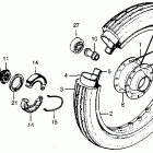 NC50 Front wheel @ front brake panel