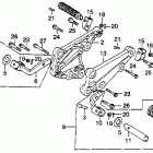 CB400TI Подножки