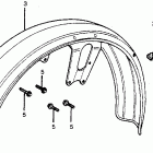 CB400TI Переднее крыло