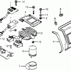 CB650 Left side cover @ rectifier