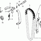 CX500 Цепь ГРМ и натяжитель