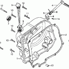 CM185T Крышка картера правая