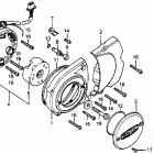 CB125S Крышка картера левая