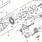 CX500 Барабан и вилки переключения