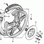 CB400TII Cb400tii front wheel