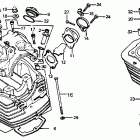 CB125S Cylinder head @ cylinder