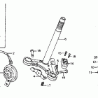 CT90 Steering stem @ horn