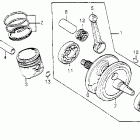 XR185 Коленвал и поршни