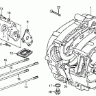CT90 Crankcase @ oil pump