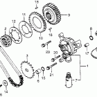 CX500 Oil pump @ primary drive gear