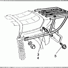 CB750F Luggage rack (one piece) 79